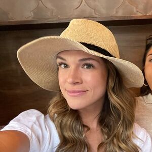 Abercrombie & Fitch Tan Hat with Black Band